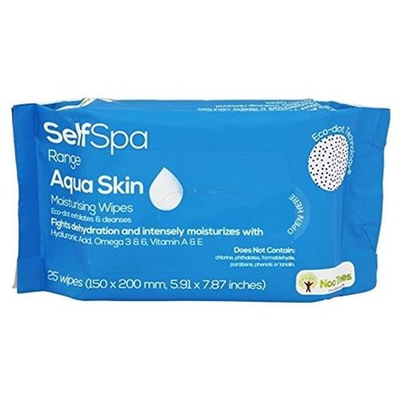 NOOTREES Nootrees SELFSPA-M-0002-CTN72 Aqua Skin Moisturising Wipes - Pack of 3 SELFSPA-M-0002-CTN72